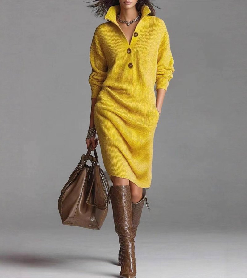 Maxine | Warm Knit Dress, Elegant and Comfortable